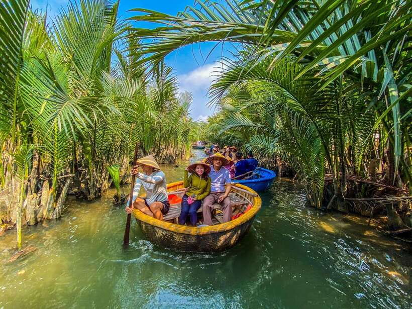 40 Minutes - Basket Boat Ride in the Water Coconut forest - Getting There Without Stress: Vinh Dua Coffee, Crowds, and WhatsApp