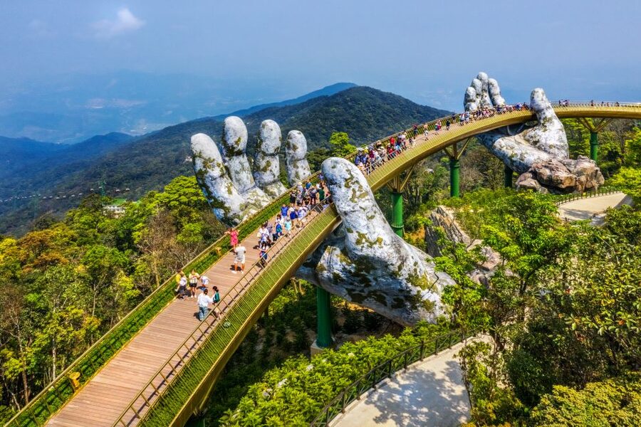 Ba Na Hills and Golden Bridge Private Tour - Cable car ride up to Ba Na Hills: mist changes everything