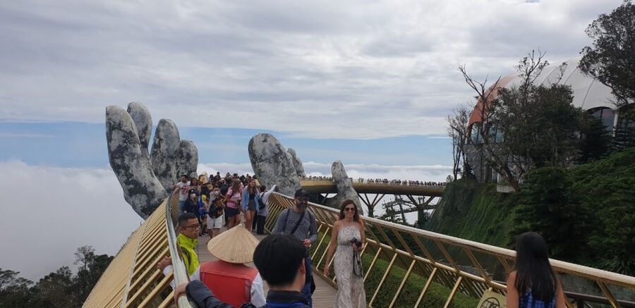 BaNa Hills - Golden Bridge Full Day Group Trip From Hoi An - French village wandering and Fantasy Park’s indoor 2-hour break