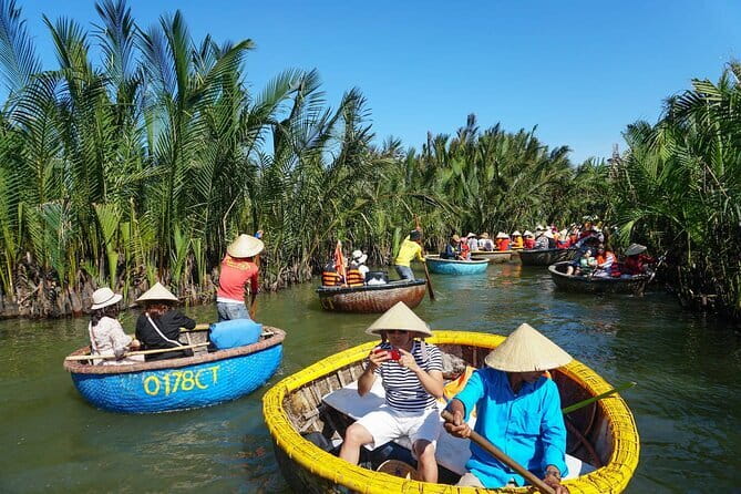 Cam Thanh Coconut Village & Lantern Making Eco Tour in Hoi An - Bamboo Basket Boats Through the Coconut Water Forest