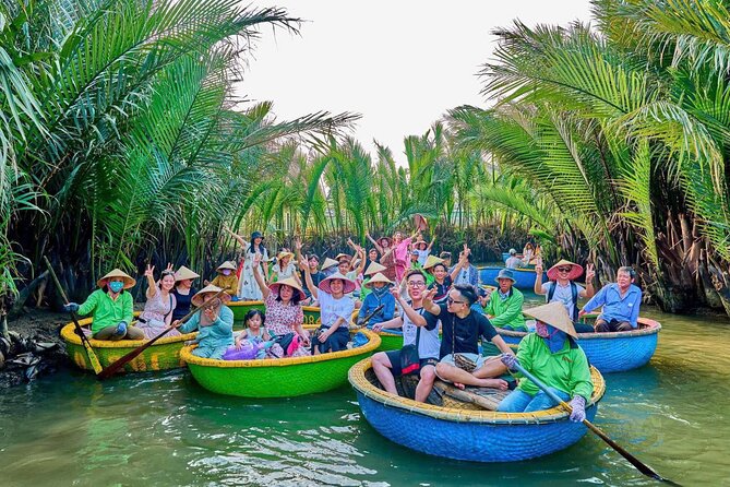 Coconut Basket Boat Ride by Hangcoconut - Cam Thanh’s Coconut Waters: War-Shelter Roots, Today’s Fishing Reality