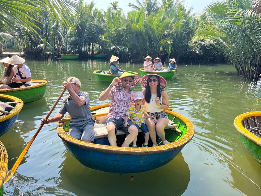 COCONUT JUNGLE - BASKET BOAT - LANTERN MAKING FROM DANANG - What to wear and bring for sunshine or rain