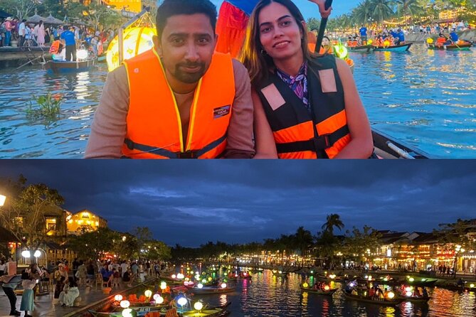 Coconut Jungle Eco & Hoi An City Tour With Boat Ride - Hoai River at night: flower lantern release with the right mood