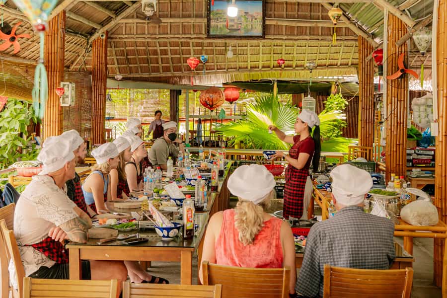 COOKING CLASS & BASKET BOAT - From Hoi An to Coconut Palms: How the day starts right