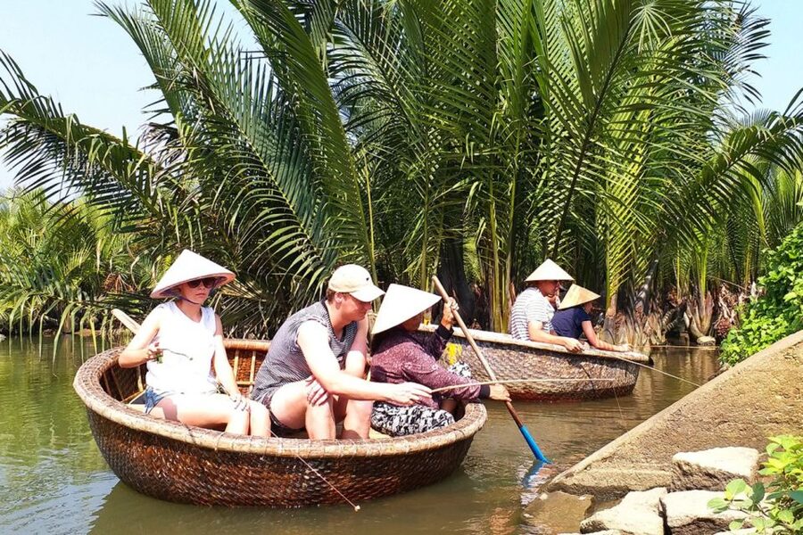 Da Nang/Hoi An:Experience Basket Boat ride in Coconut Forest - The Show Side: Spin Performance, Net-Fishing, and Folk Singing