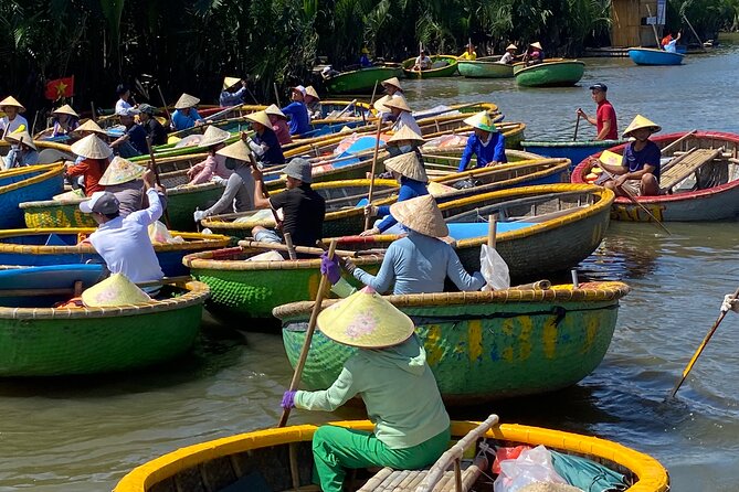 Experience Hoi An Vegetarian Cooking Class with Basket Boat Ride - Eating your work in Cam Thanh’s calm setting