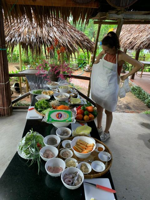 Farming with Farmers at ancient vegetable Village "Tra Que" - The Tra Que Water Buffalo Ride and Basket Boat Between Coconut Palms