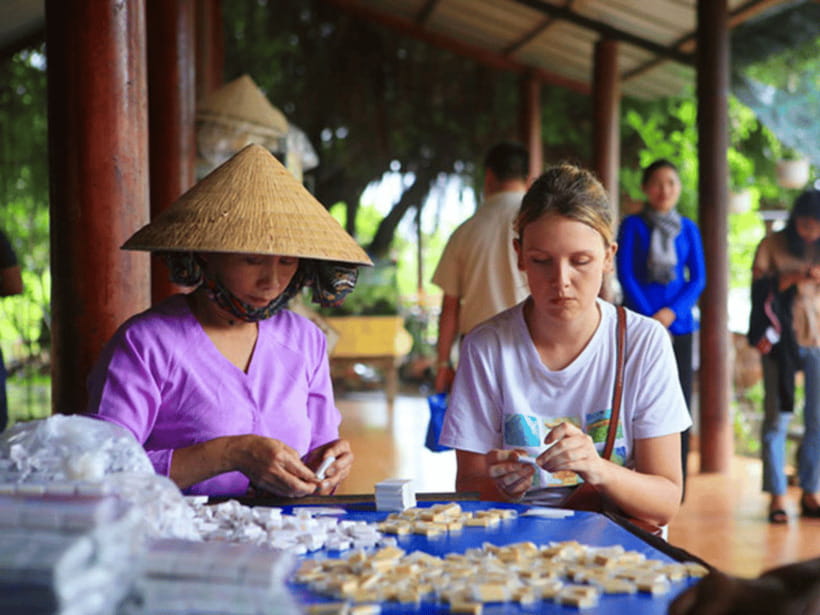 From Ho Chi Minh: My Tho Ben Tre Mekong with Lunch - Ben Tre Coconut Candy Workshop: What You Learn by Watching