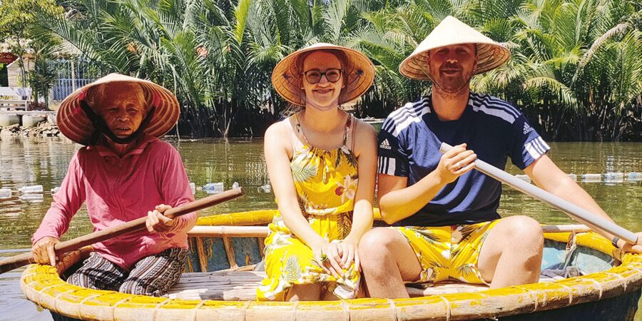From Hoi An: Bay Mau Coconut Forest Bamboo Basket Boat Ride - The basket boat ride itself on the Thu Bon river