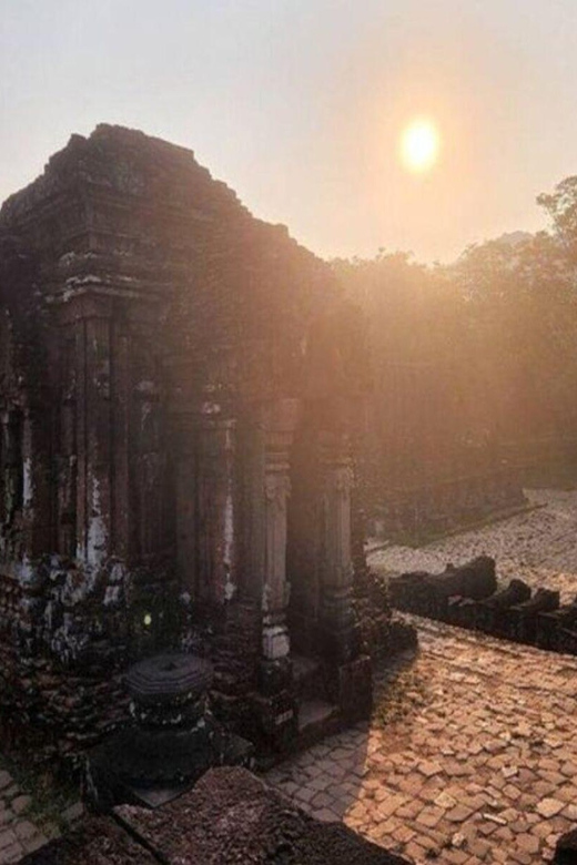 From Hoi An: Half-Day My Son Sanctuary & Sunset Cruise - Entering the Brick-Tower World: Hindu-Inspired Temples Explained