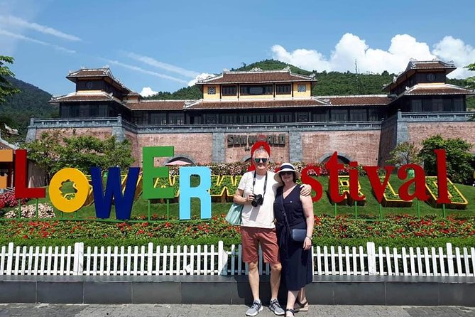 GOLDEN BRIDGE & BA NA HILL via CABLE CAR from DA NANG or HOI AN (Private Tour) - Botanic gardens, wine cellars, French village, and carnival energy