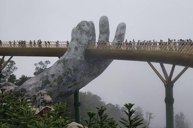 Golden Bridge & Ba Na Hills & Marble Mountain Private Tour - The Sun World Ba Na Hills cable car ride: your first big view