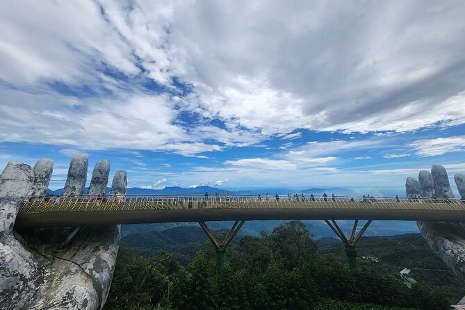 Golden Bridge - Monkey Mountain- Marble Mountains - Dragon Bridge - Golden Bridge time: photos, Flower Garden, and themed stops