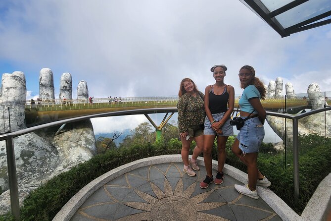 Golden Bridge - Monkey Mountain- Marble Mountains - Dragon Bridge - Lady Buddha at Linh Ung Pagoda and quick Dragon Bridge views