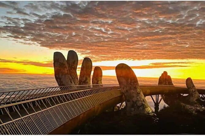 Golden Hand Bridge from Hue, Da Nang, Hoi An by Mr T Easy Rider - Why this Hue–Da Nang–Hoi An motorbike day is such good value