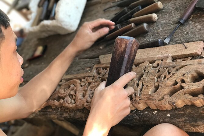Half-Day Hoi An Countryside and Villages Tour by Bike - Kim Bong Carpentry Village: crossing the Song Thu river delta to see wooden boat work