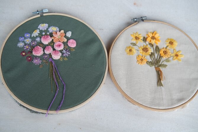 Hand Embroidery Workshop in Hoi An for Beginers - Design Choices: Bags, Handkerchiefs, Notebooks, and Bringing Your Own Clothes