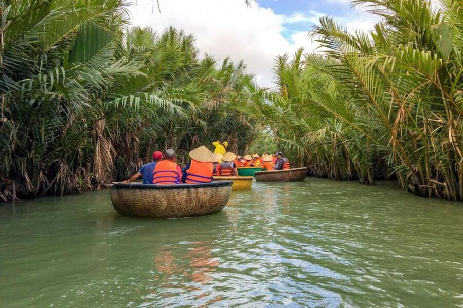 Hoi An Bamboo Basket Boat Ride in Water Coconut Forest - Bay Mau Mangroves: What the bamboo basket boat ride feels like