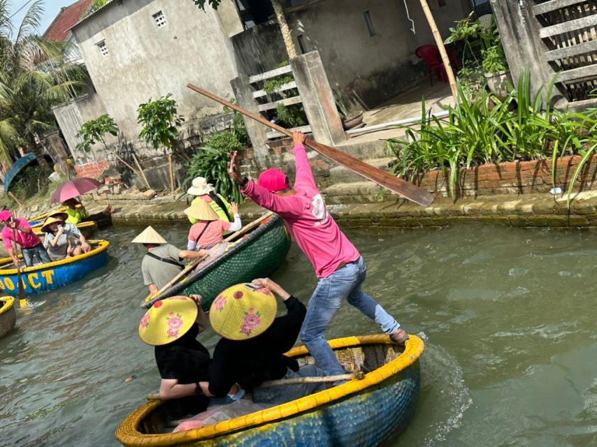 Hoi An Bamboo Basket Boat Ride in Water Coconut Forest - Getting there: meeting point, what to bring, and the shoe rule