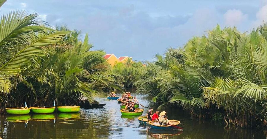 Hoi An Basket Boat & Coconut Forest Experience From Da Nang - The bamboo basket boat ride through shaded coconut waterways