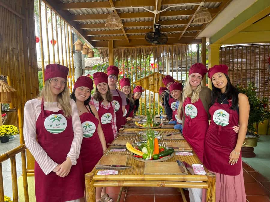 Hoi An: Basket Boat with Lantern-Making & Cooking Class Tour - Phu Lanh Travel Welcome Drink and the Cam Thanh Coconut Palm Village