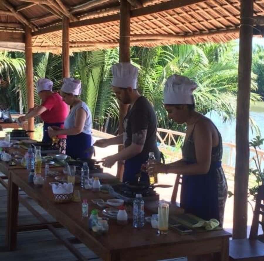 Hoi An: Bay Mau Cooking Class Only and Making Pho - Inside the coconut village: where the hands-on part starts