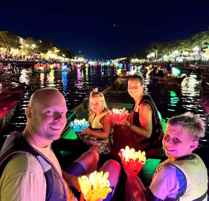 Hoi An City Tour - Boat Ride & Release Lantern: HoiAn/DaNang - Hoai River lantern boat ride: the good-luck ritual you can actually participate in