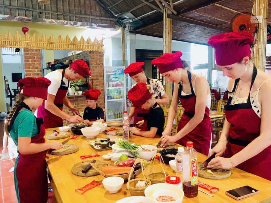 Hoi An: Cooking Class in Coconut Jungle with Market Tour - Bamboo basket boat: the coconut-water route you can feel