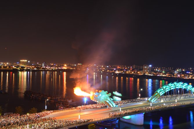 Hoi An: Da Nang Sparkling Views And Scenic Cruises - The night-bridge highlight: Dragon Bridge show at 21:00 (Saturday and Sunday)