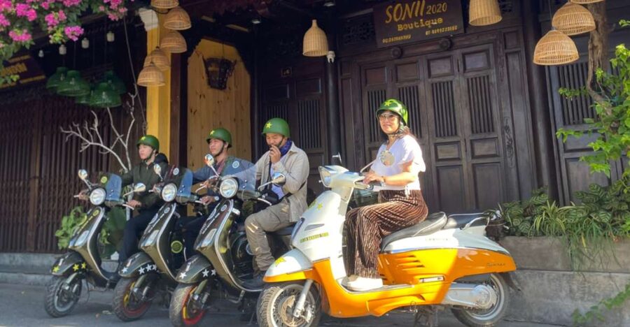 Hoi An Highlights and Hidden Gems Tour by Vespa - The first stops: temples, old houses, and local market energy