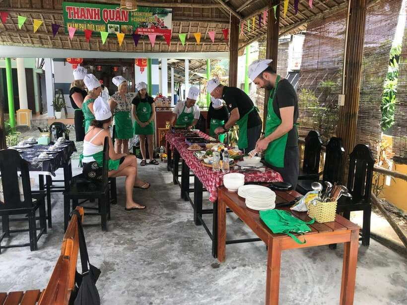 Hoi An :Lantern Making - Cooking Class -Coconut Basket Boat - Morning Market Stop vs Afternoon Timing