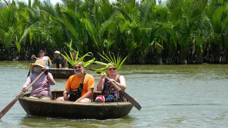Hoi An: Making Lantern &Cooking Class with Basket Boat Ride - Cam Thanh by boat: coracle and bamboo basket fun on Thu Bon canals