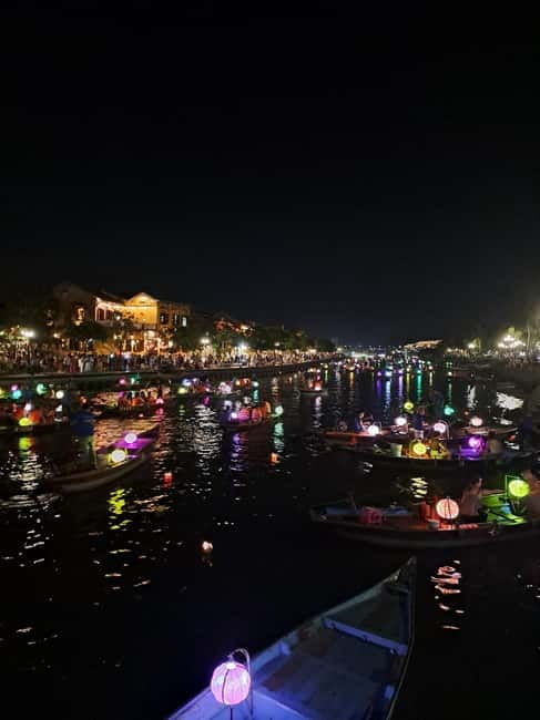 Hoi An Street Food, night market and lantern boat ride - Ancient Town walking and photo moments at night
