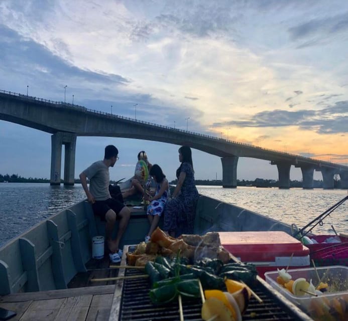 Hoi An: Sunset BBQ Fishing tour with Locals by Boat Cruise - The Boat Ride Route: From Thu Bon Downstream to Cua Dai Estuary