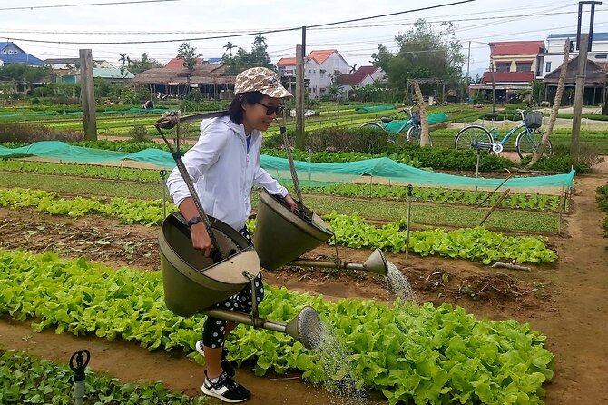 HOI AN Vegetable Village, Basket Boat, Palm Forest PRIVATE TOUR - Coconut groves, water buffaloes, and a scenic countryside break