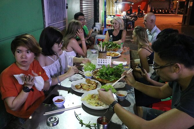 Hoi An Vespa By Night Street Food Tour - Riverbanks by Vespa: alleyways, hot pot, and the BBQ-to-dessert arc