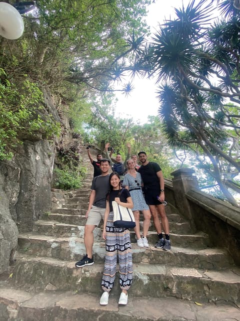 MARBLE MOUNTAINS, HOI AN CITY, BOAT RIDE TOUR FROM DA NANG - Marble Mountains starts with the 146-step reality check