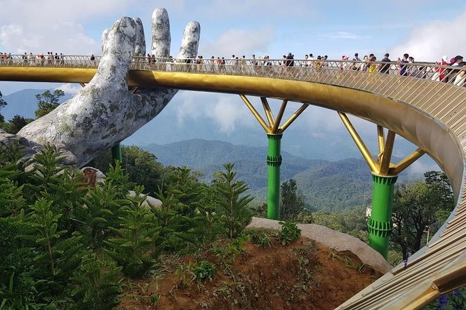Marble Moutain - Golden Bridge - Ba Na Hill via Cable Car from Da Nang or Hoi an - Golden Bridge with Giant Hands: where the best photos really come from