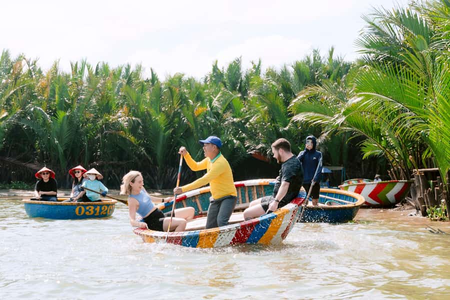 Market Tour - Cooking Class - Coconut Boat Riding - Bamboo Basket Boat Riding in the Coconut Palms (40 Minutes of Spinning)