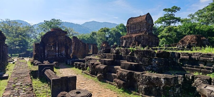 My Son sunset small group tour with boat trip - My Son Sanctuary: Red-Brick Towers and the King’s Divinity Idea