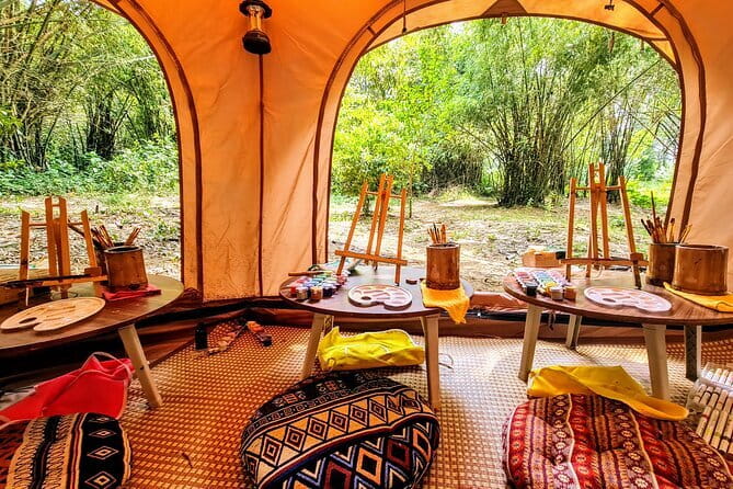 Painting Workshop in the Nature of Hoi An - A bamboo garden studio on the Thu Bồn River