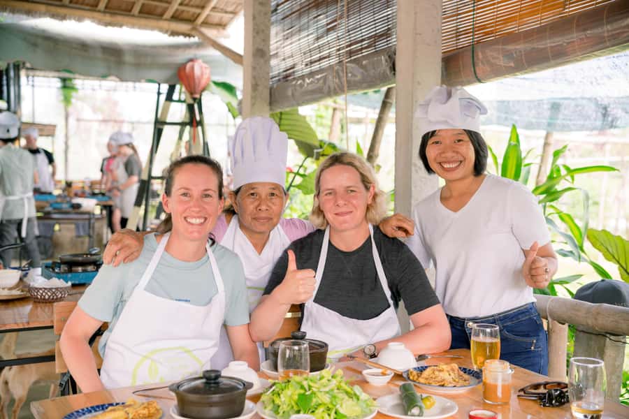 Rural Cycle, Market Tour, Basket Boat & Organic Farm Cooking - Market stop for fruit you might never have tried (and a dessert payoff)