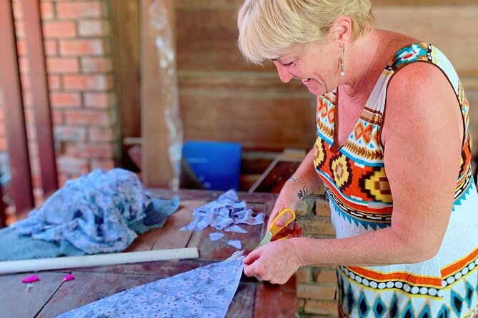 Sewing Workshop Hoi An Make Your Own Favorite Clothing - Cutting Fabric and Sewing Pieces Together in Real Time