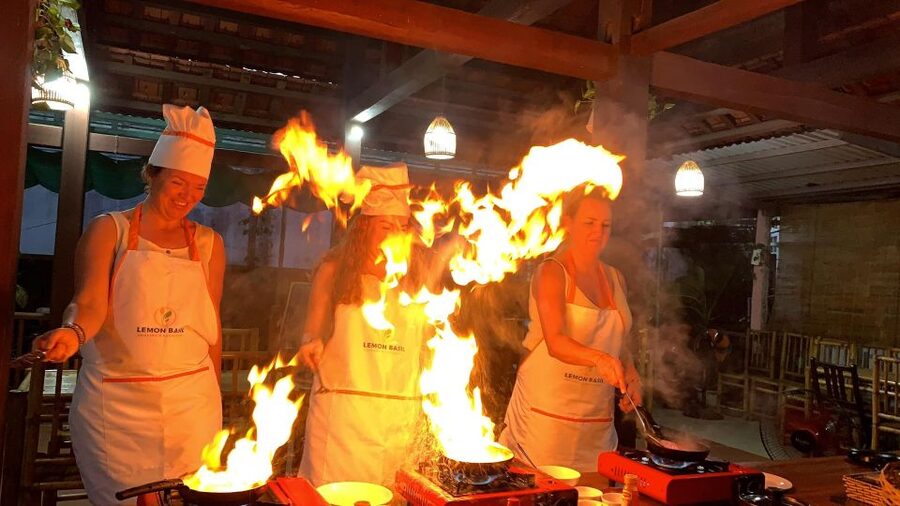 Vegetarian Cooking Class W Optional Basket Boat from Hoi An - Lunch or Dinner with the Family: Eating as Part of the Lesson