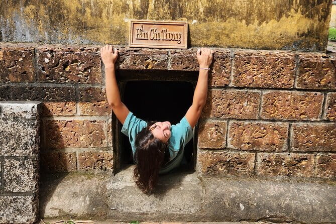 WAR TRAILS TOUR to KY ANH TUNNELS & CHAM RUINED SANCTUARY - Walking the network: what the tunnel visit is actually like